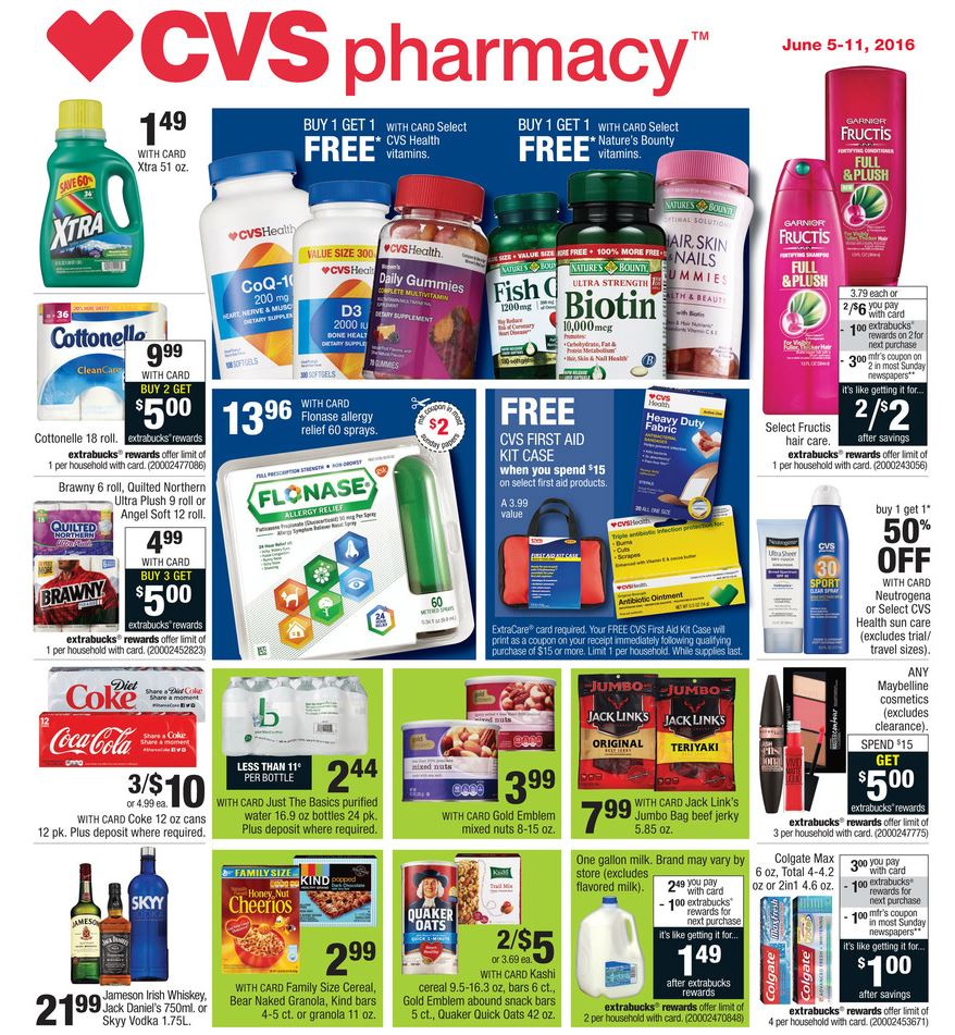 CVS Weekly Ad June 6 - 11 2016 page 1