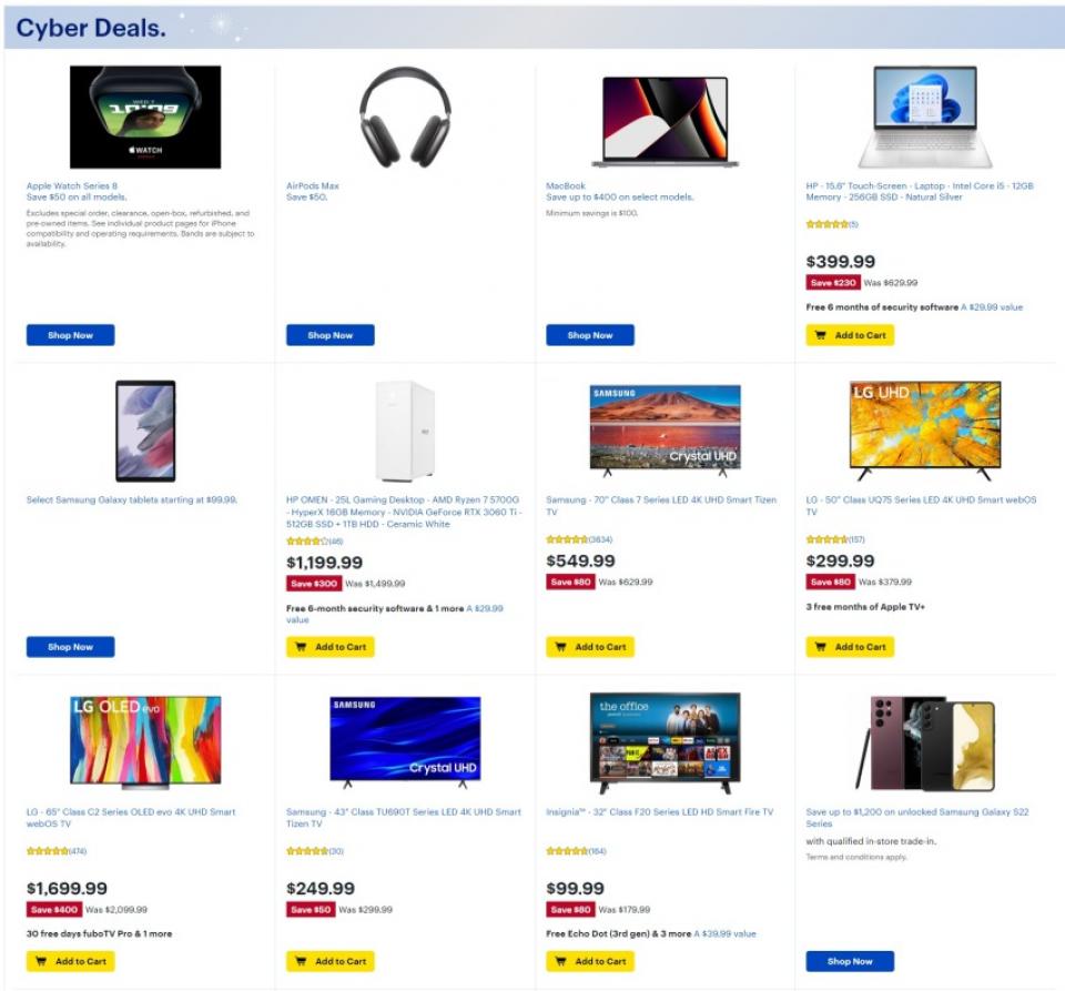 Best Buy Cyber Monday Ad 2022 WeeklyAds2