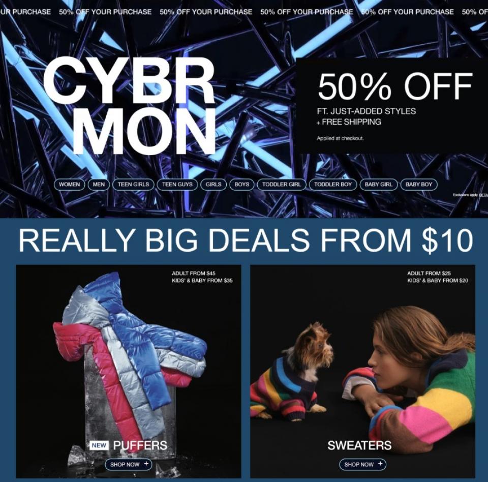 GAP Cyber Monday Ad 2022 WeeklyAds2