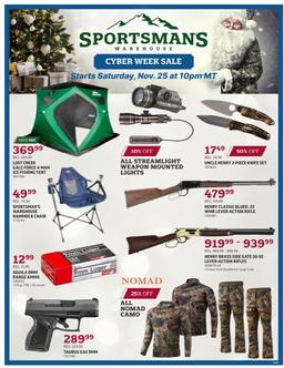 Cyber Monday Ads Sportsman's Warehouse Cyber Monday 2023