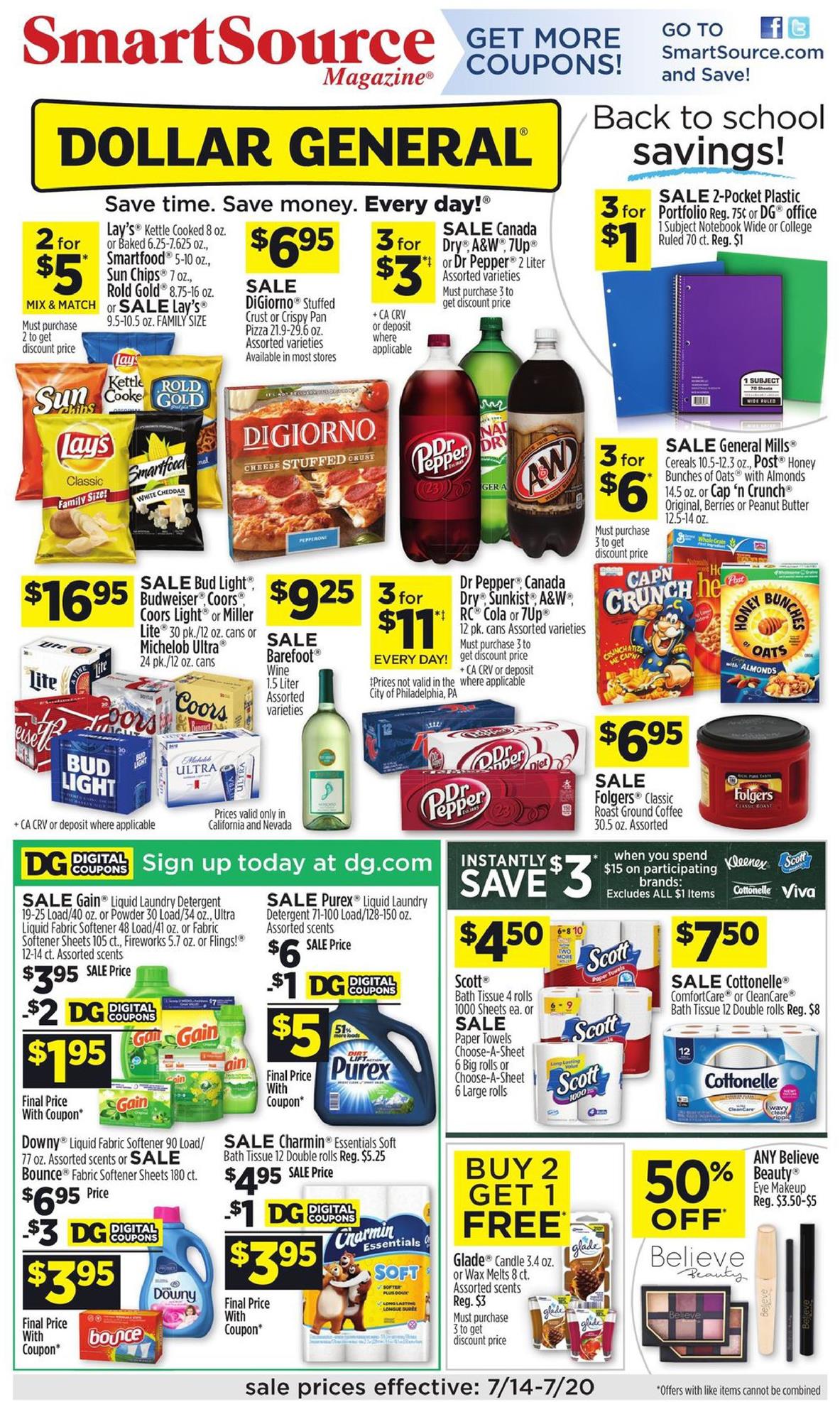 Dollar General Ad Jul 14 - 20, 2019 - WeeklyAds2