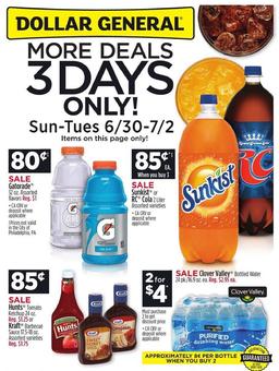 Dollar General Ad Jun 30 - Jul 6, 2019