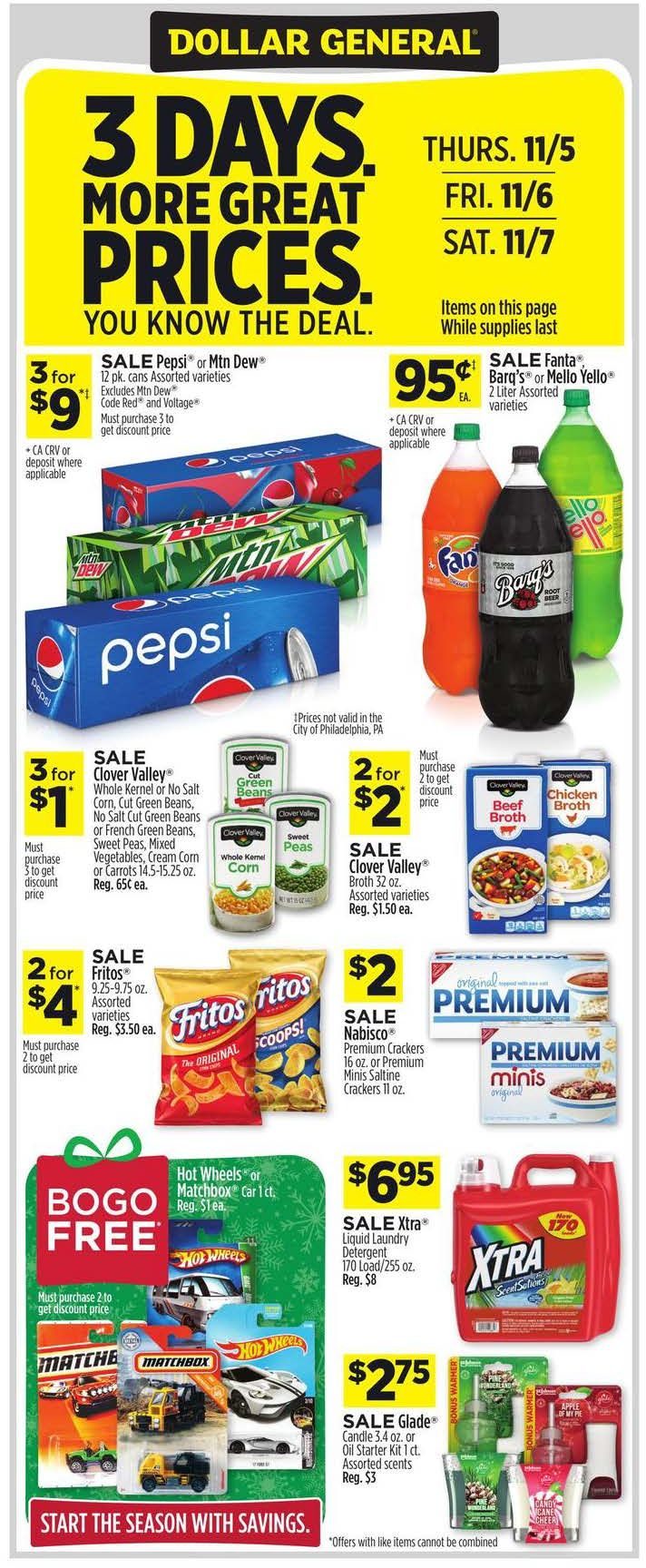 Dollar General Ad Nov 1 7, 2020 WeeklyAds2