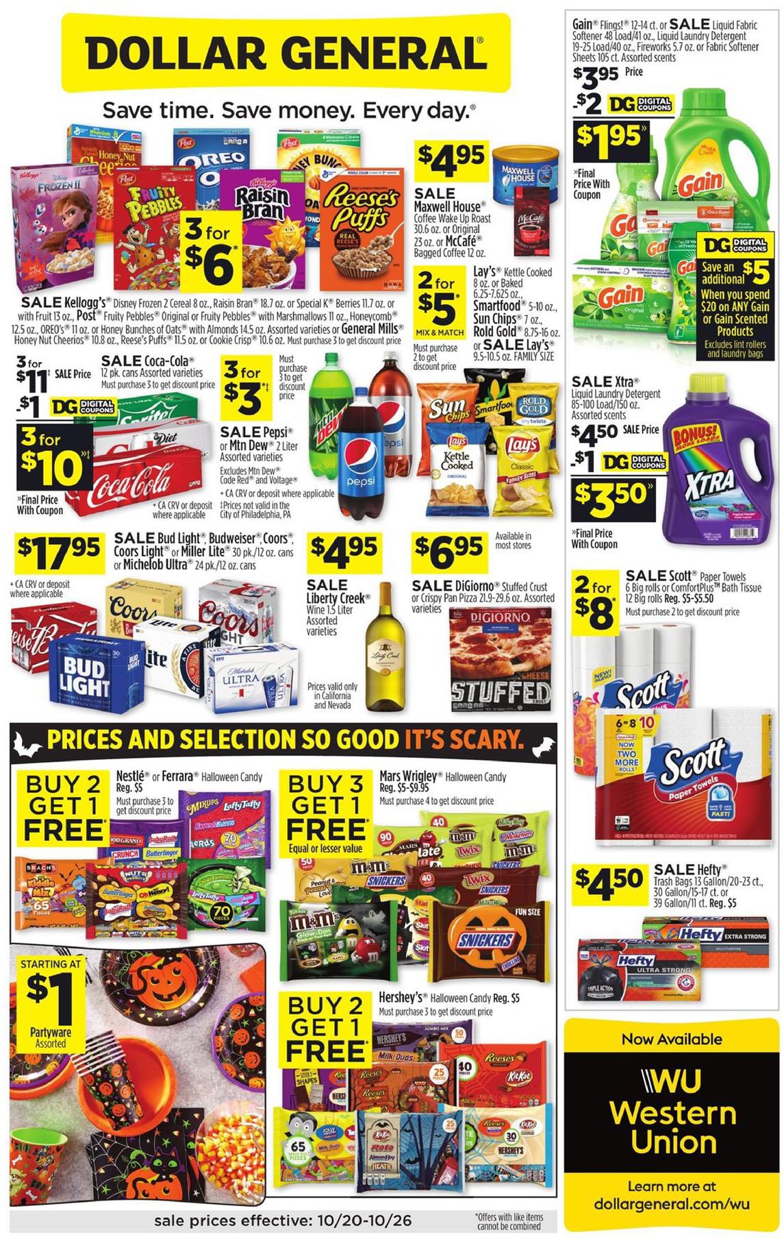 Dollar General Ad Oct 20 26, 2019 WeeklyAds2