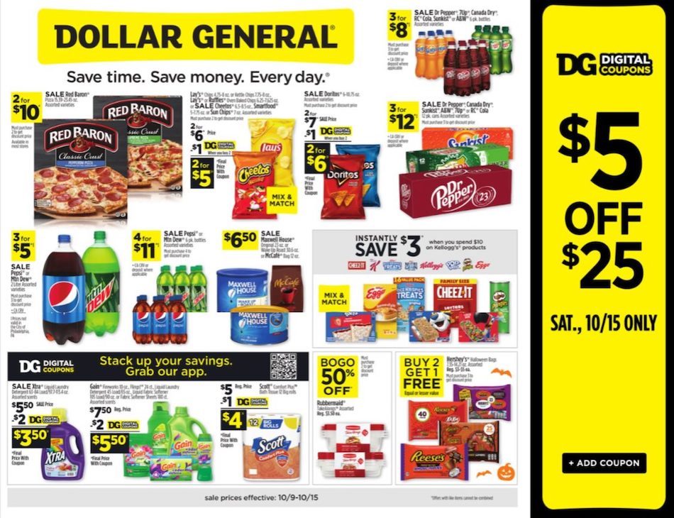 Dollar General Ad Oct 9 15, 2022 WeeklyAds2