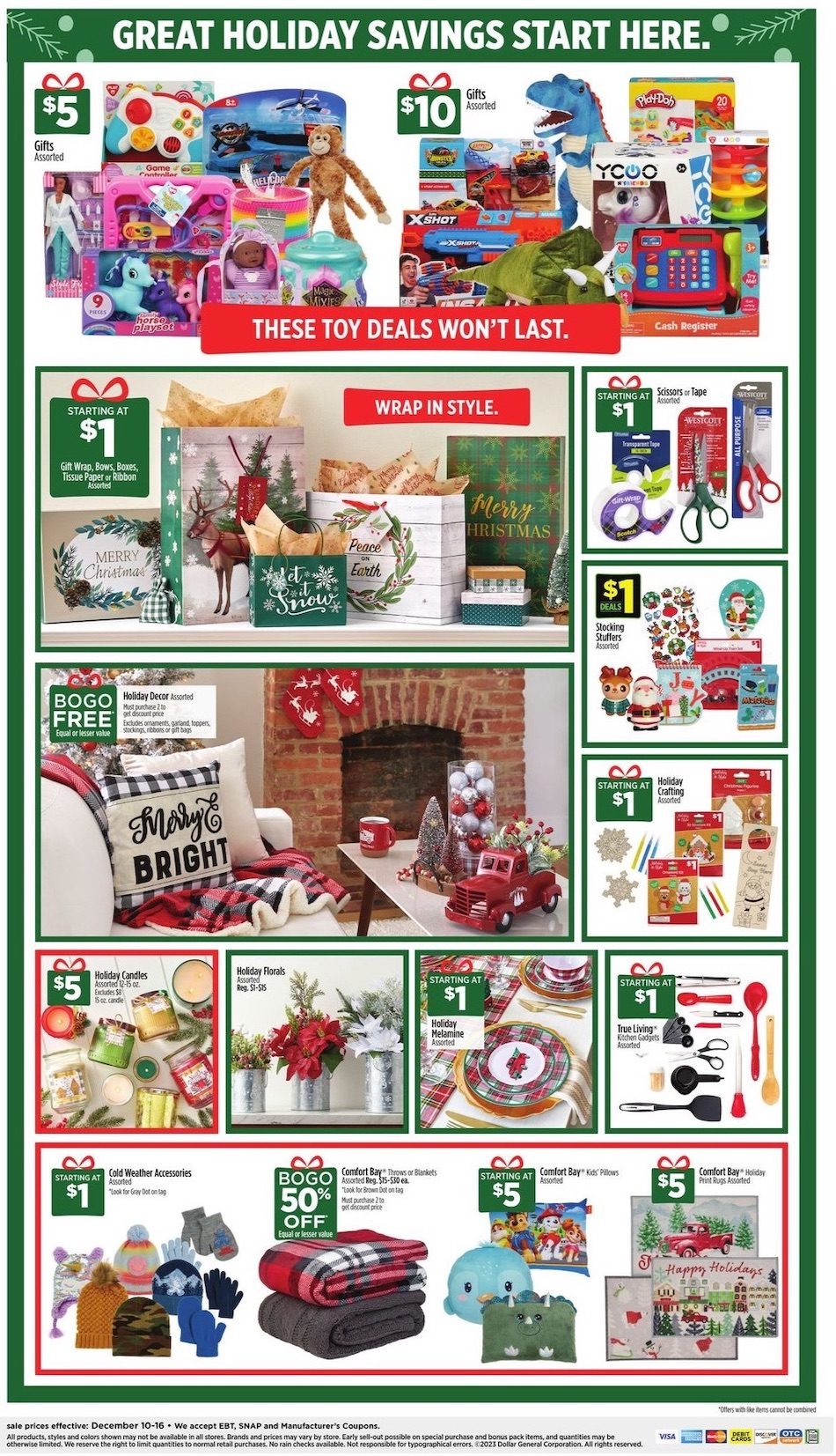 Dollar General Holiday Ad Dec 10 16, 2023 WeeklyAds2