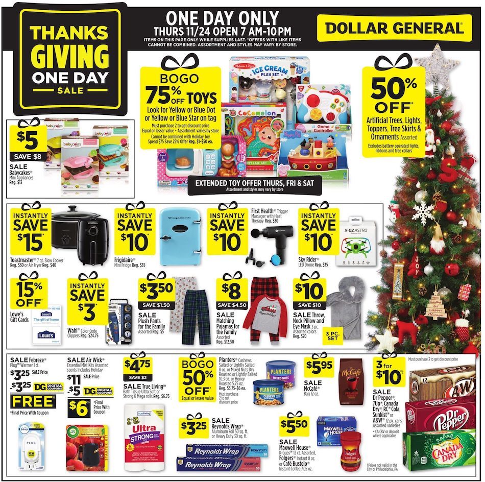 Dollar General Thanksgiving Ad Nov 6 12, 2022 WeeklyAds2