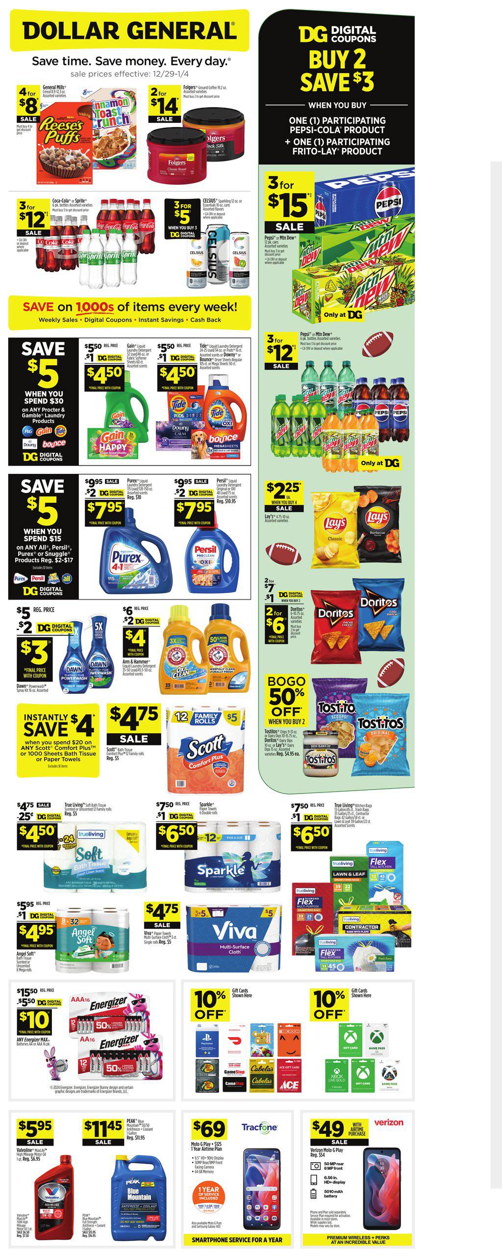 Dollar General Weekly Ad December 29, 2024 - January 4, 2025 | WeeklyAds2