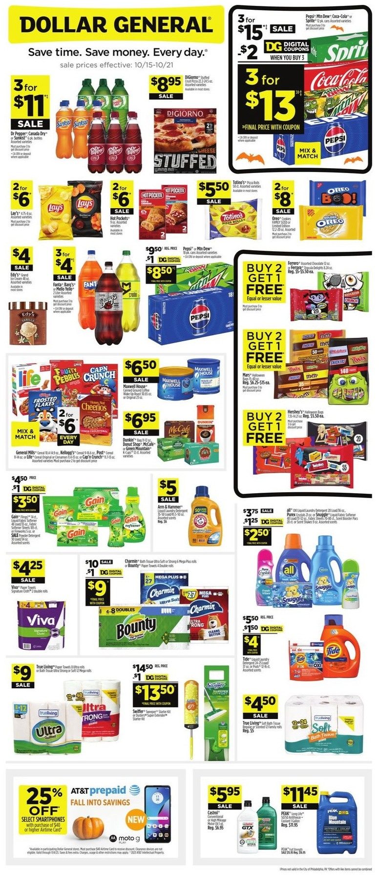 Dollar General Weekly Ad Oct 15 - 21, 2023 page 1
