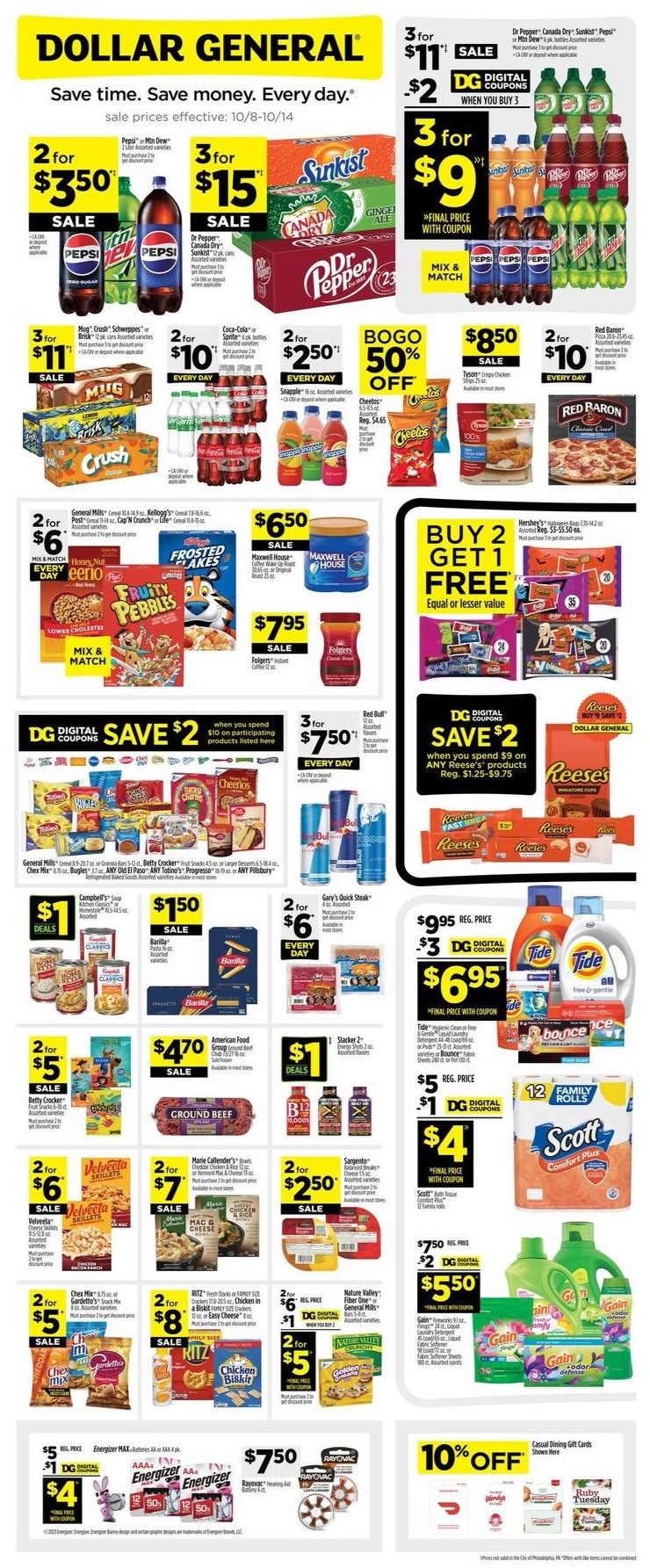 Dollar General Weekly Ad Oct 8 - 14, 2023 - WeeklyAds2