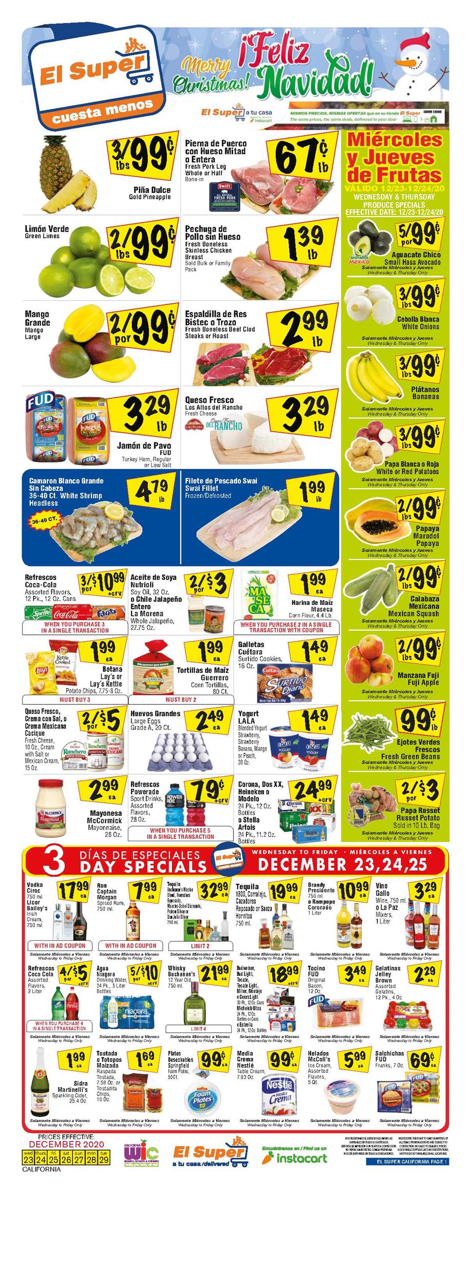 El Super Weekly Ad Dec 23 - 29, 2020 - WeeklyAds2