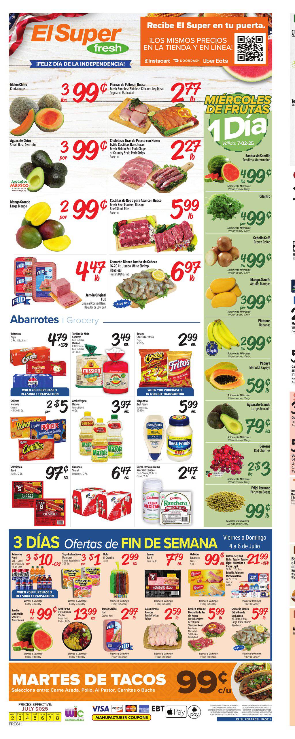 el super weekly ad july 4
