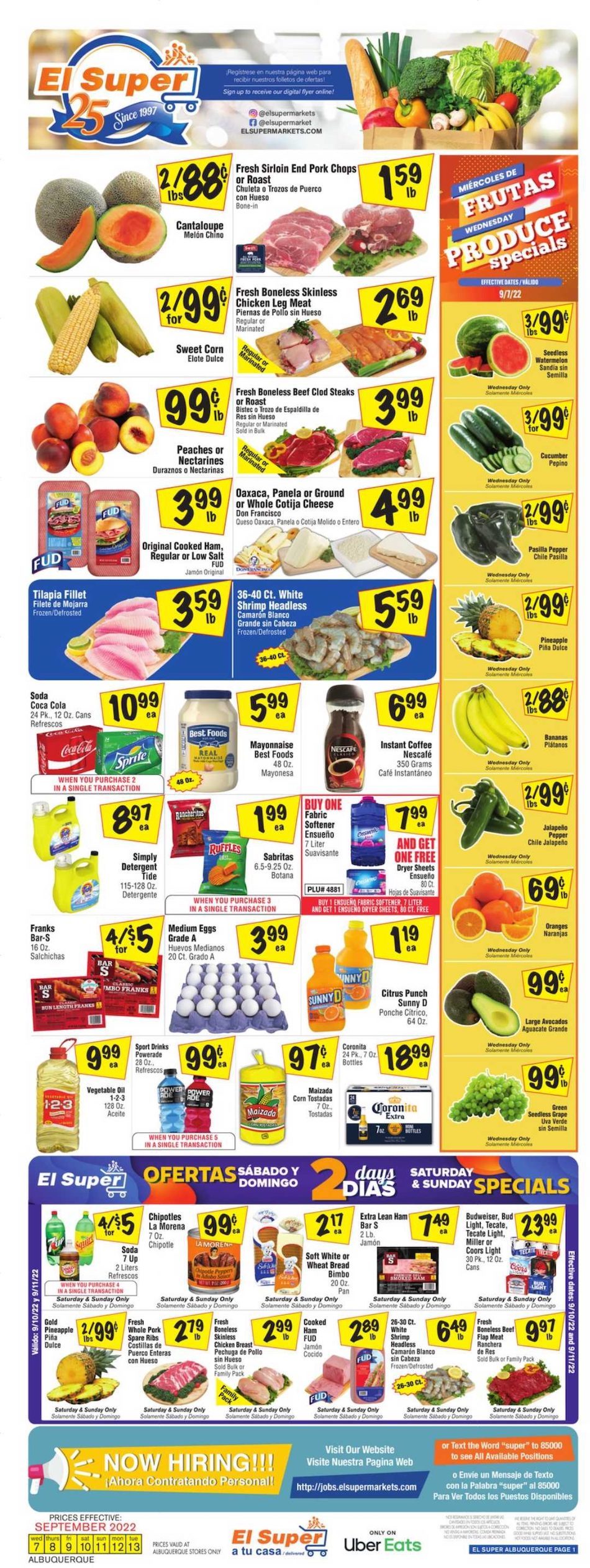 El Super Weekly Ad Sep 7 - 13, 2022 - WeeklyAds2