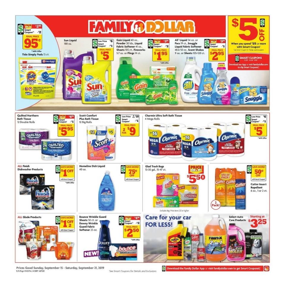 Family Dollar Ad Sep 15 - 21, 2019 - WeeklyAds2