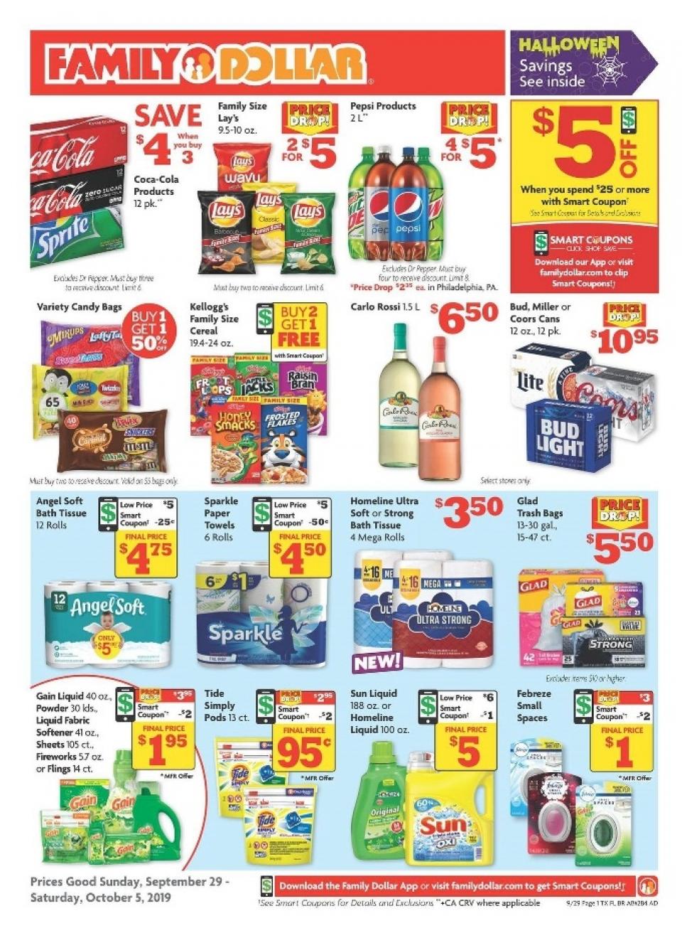 Family Dollar Ad Sep 29 - Oct 5, 2019 - WeeklyAds2