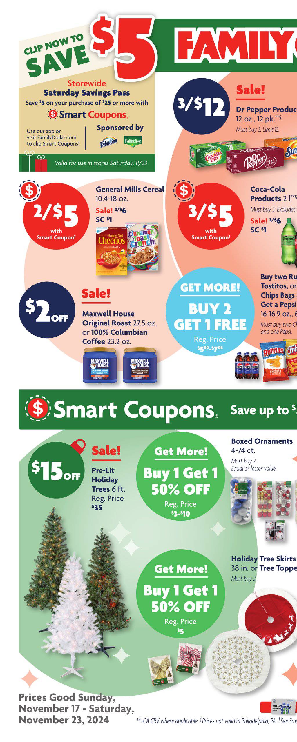 Family dollar current ad november 17 23 2024 weeklyads2