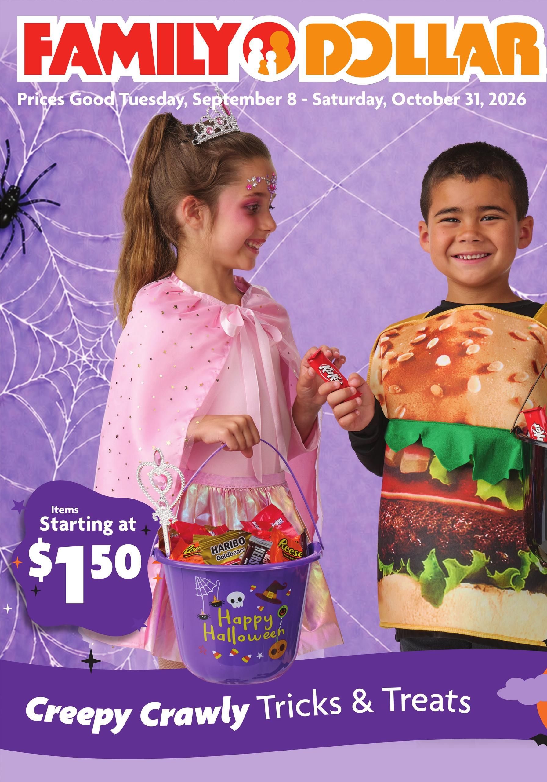 Family Dollar Halloween Book September 8 - October 31, 2026 page 1