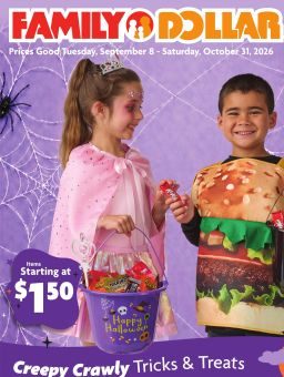 Family Dollar Halloween Book September 8 - October 31, 2026