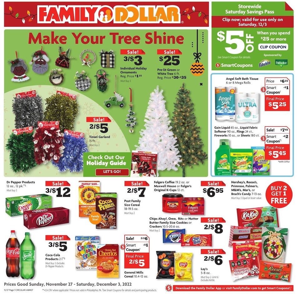 Family Dollar Weekly Ad Nov 27 Dec 3, 2022 WeeklyAds2