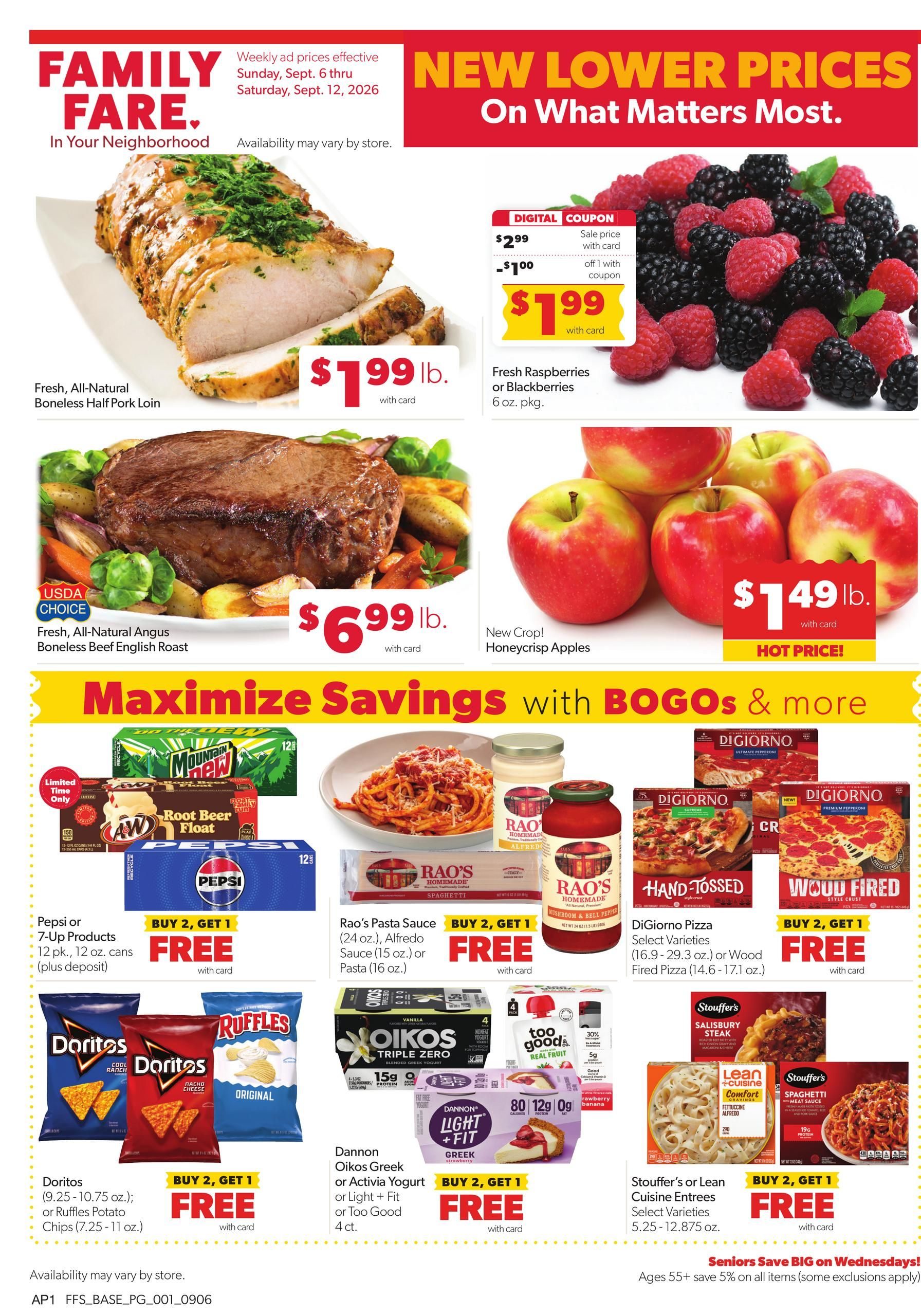 Family Fare Weekly Ad - Michigan September 6 - 12, 2026 page 1