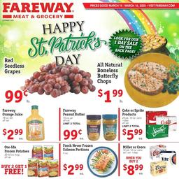 Fareway Ad Mar 10 - 16, 2020
