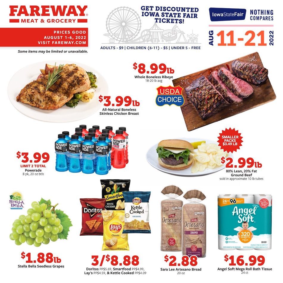 Fareway Weekly Ad Aug 1 - 6, 2022 - WeeklyAds2