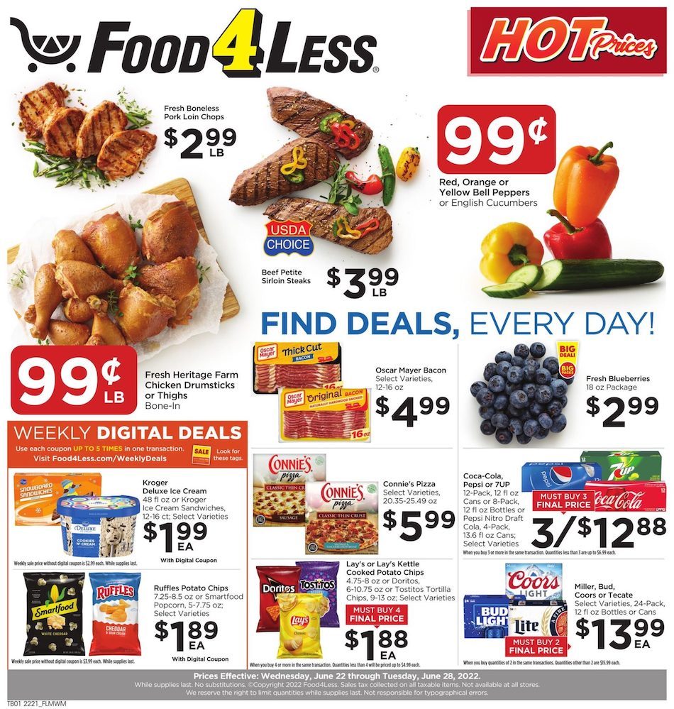 Food 4 Less Ad Jun 22 28, 2022 WeeklyAds2