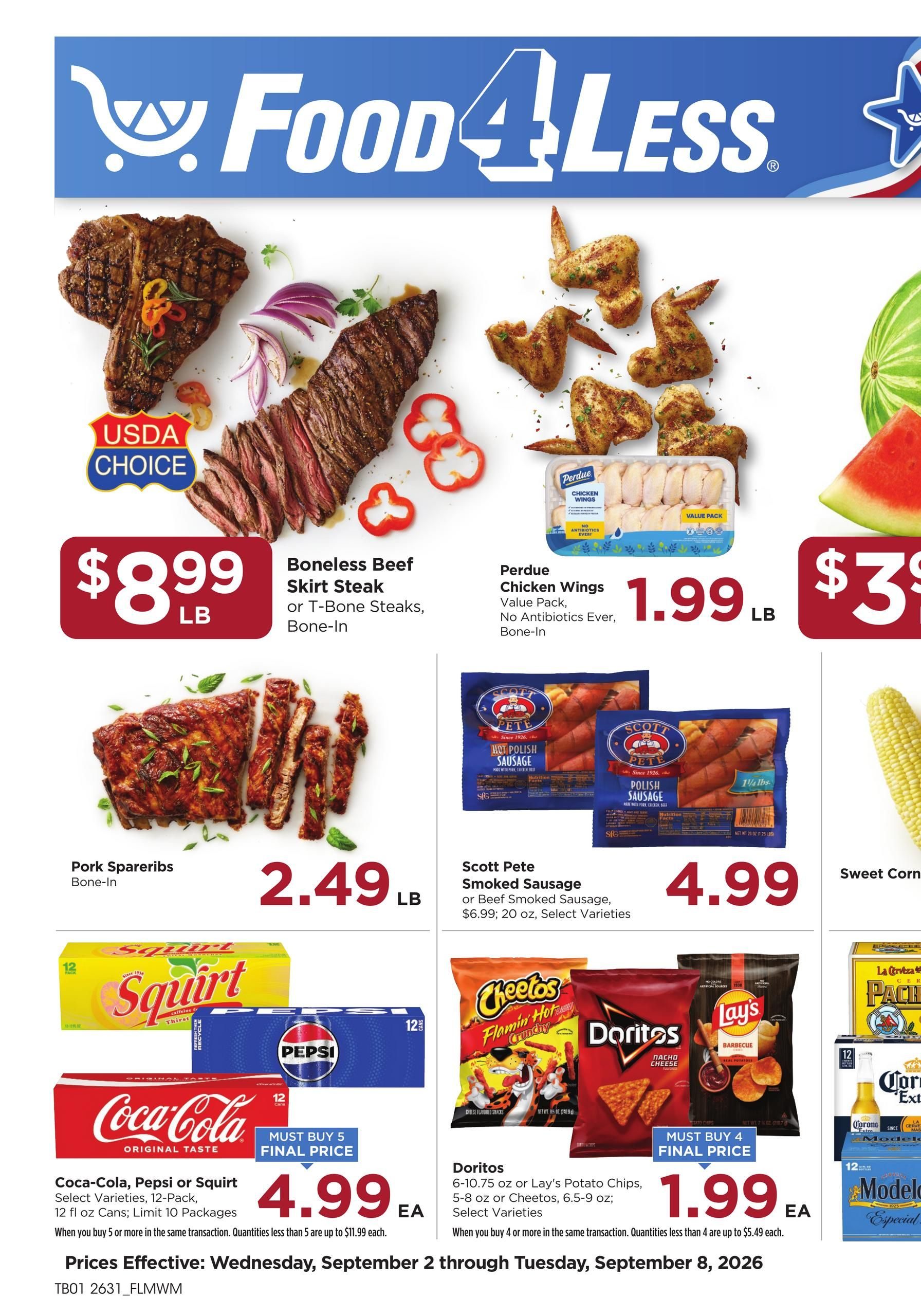 Food 4 Less Chicago Weekly Ad September 2 - 8, 2026 page 1