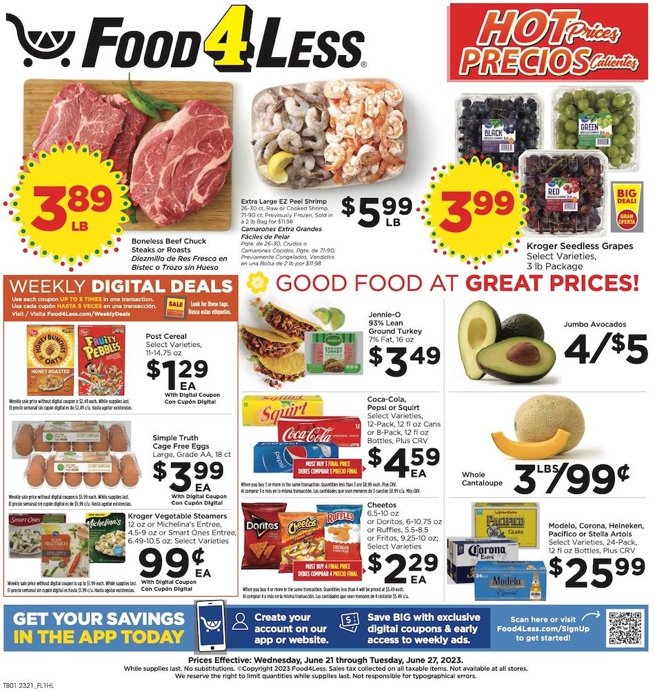 Food 4 Less Weekly Ad Jun 21 - 27, 2023 | WeeklyAds2