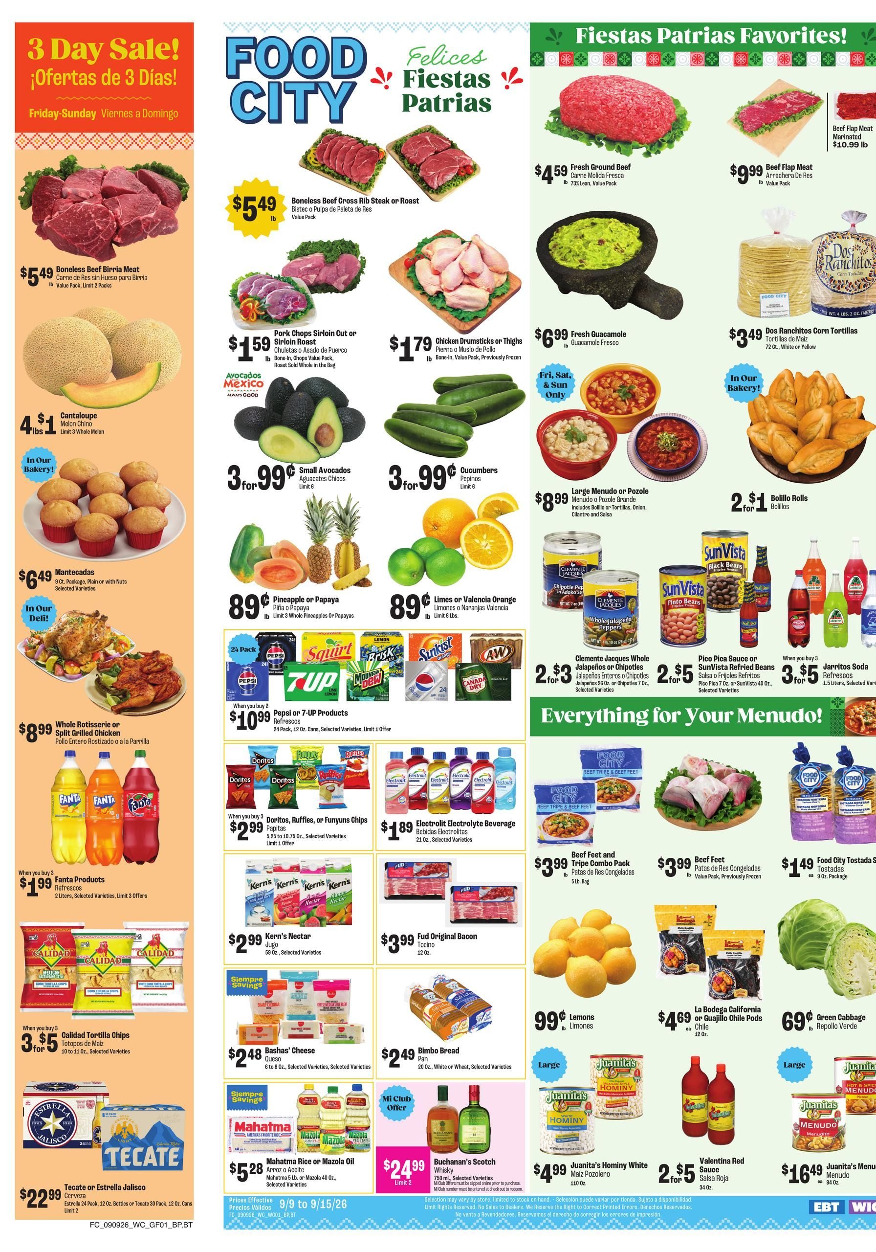 Food City Next Week’s Ad September 9 - 15, 2026 page 1