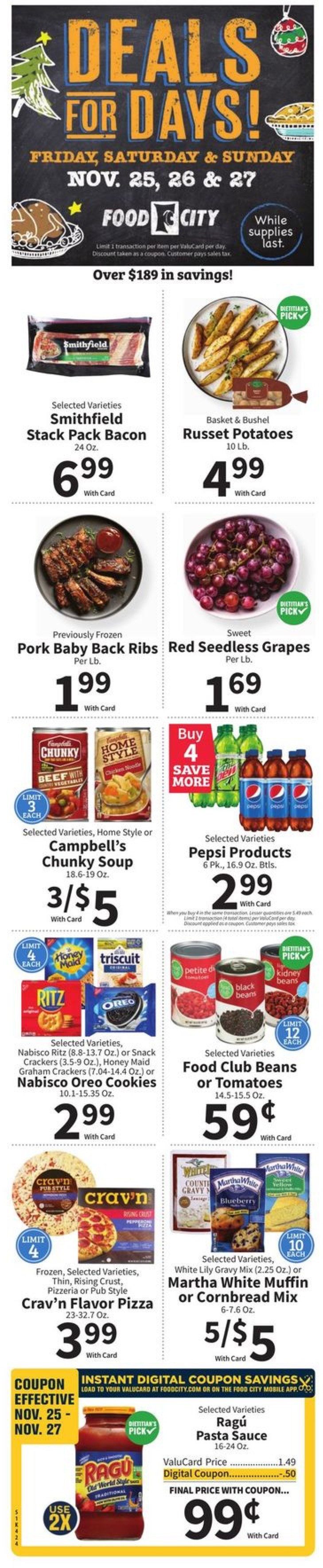 Food City Weekly Ad Nov 25 29, 2022 WeeklyAds2