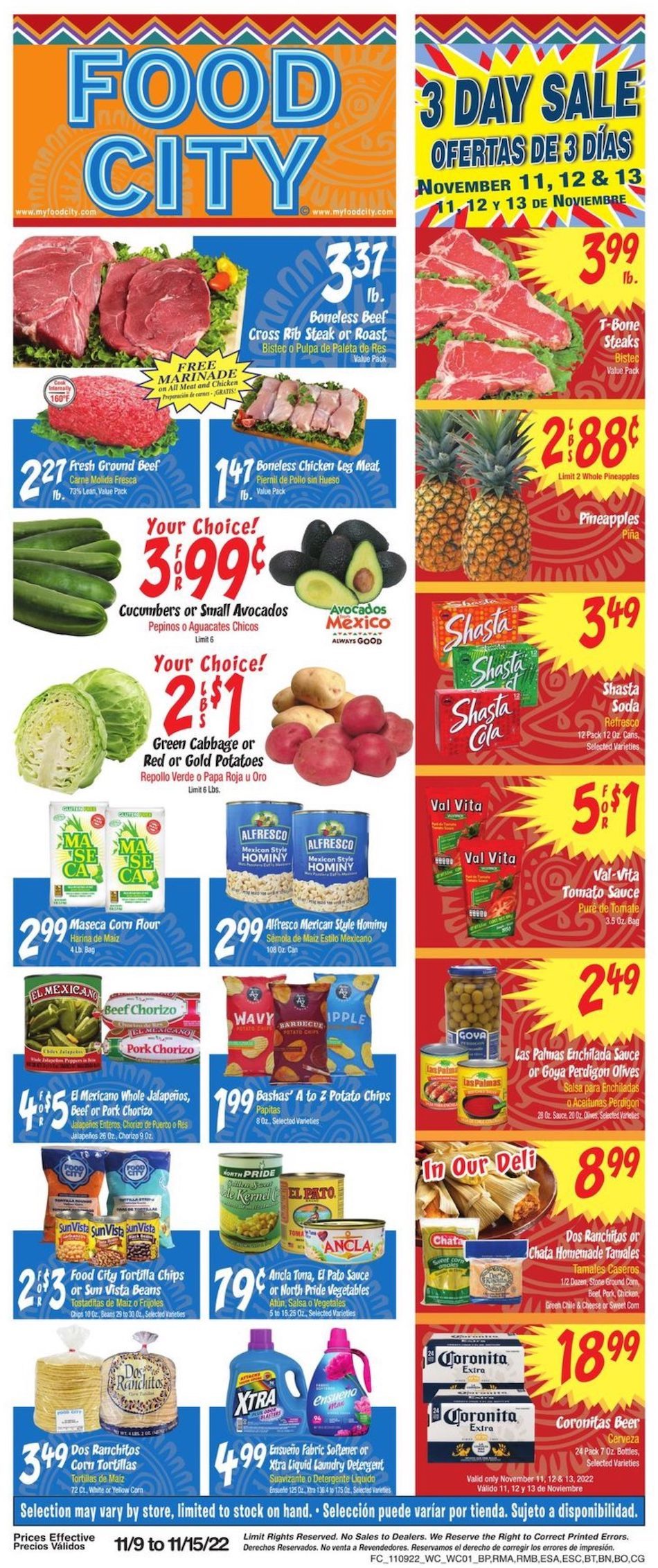 Food City Weekly Ad Nov 9 15, 2022 Bilingual WeeklyAds2