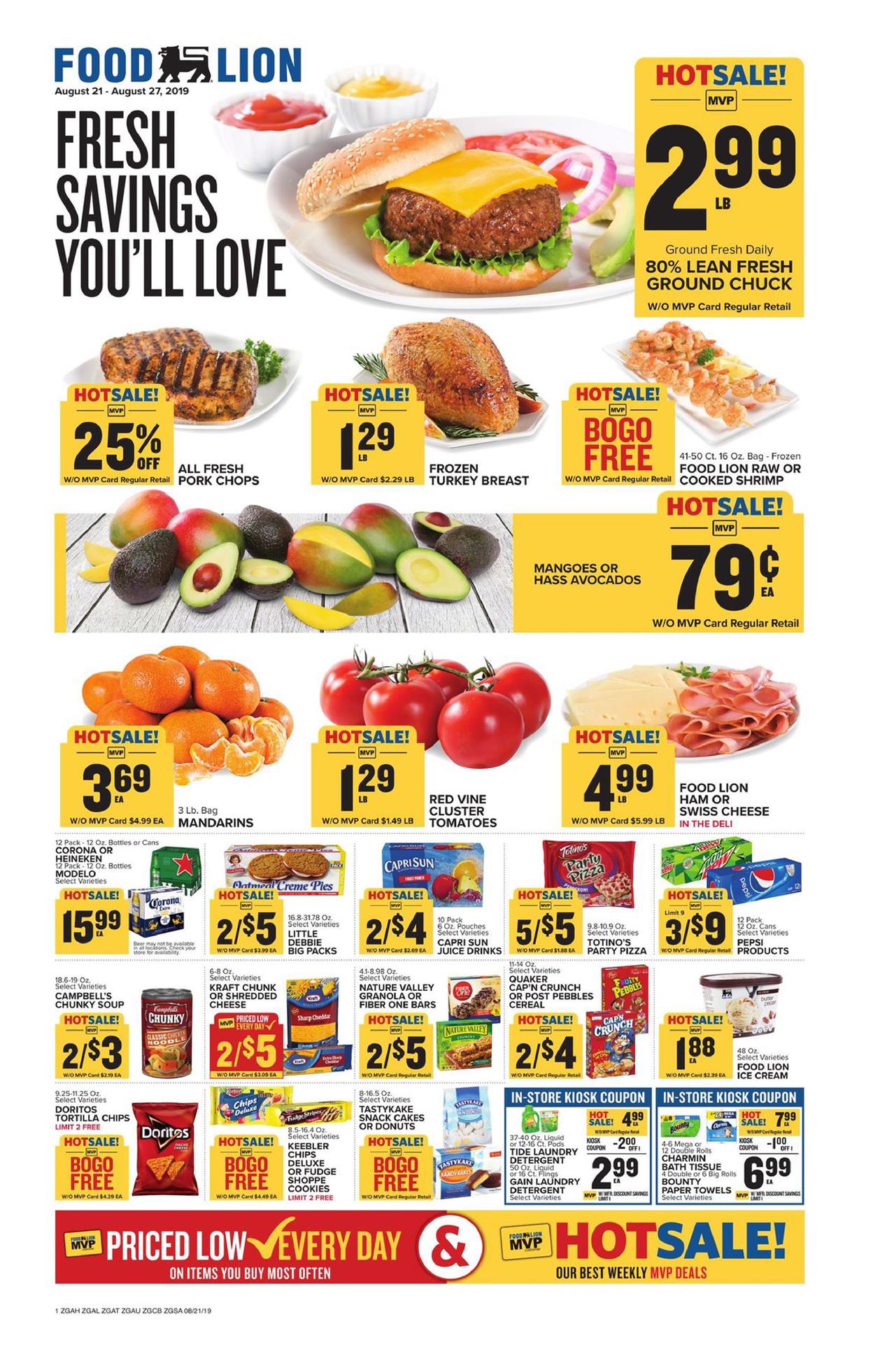 Food Lion Weekly Ad Aug 21 - 27, 2019 - WeeklyAds2