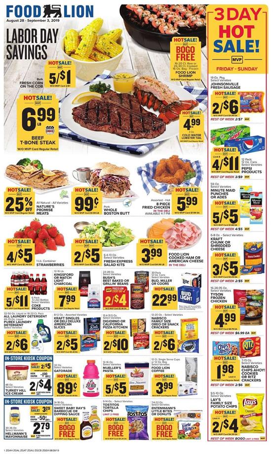 Food Lion Weekly Ad Aug 28 - Sep 3, 2019 - WeeklyAds2