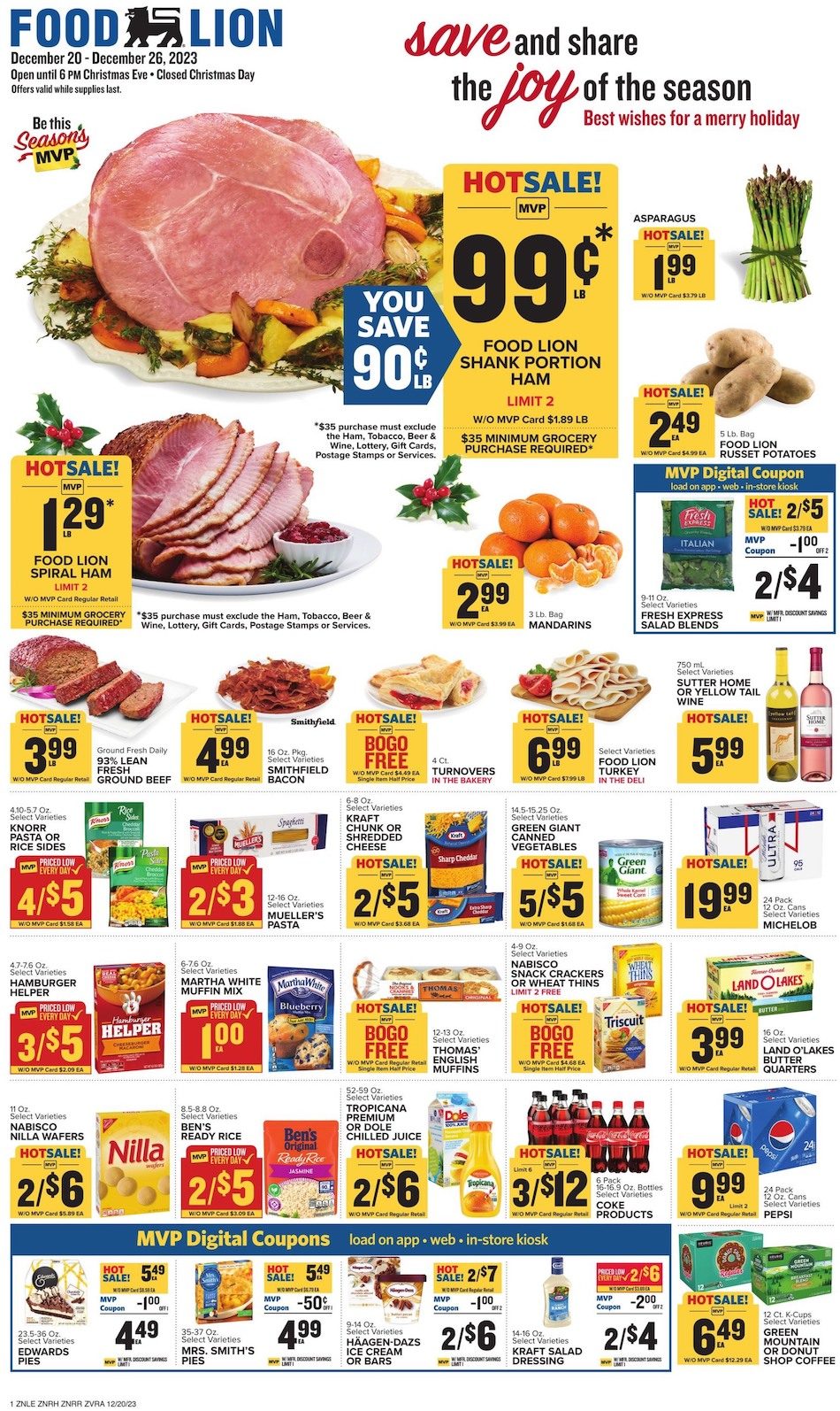 Food Lion Christmas Ad Dec 20 26, 2023 WeeklyAds2