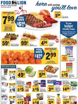 Food Lion Weekly Ad Feb 14–20, 2024