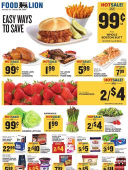 Food Lion Weekly Ad Jan 22 - 28, 2020