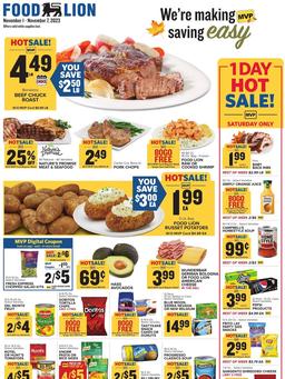 Food Lion Weekly Ad Nov 1–7, 2023