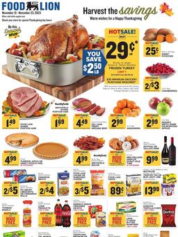 Food Lion Weekly Ad Nov 15–21, 2023
