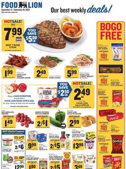 Food Lion Weekly Ad Sep 13–19, 2023