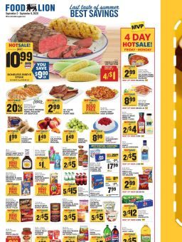 Food Lion Weekly Ad September 2 - 8, 2026