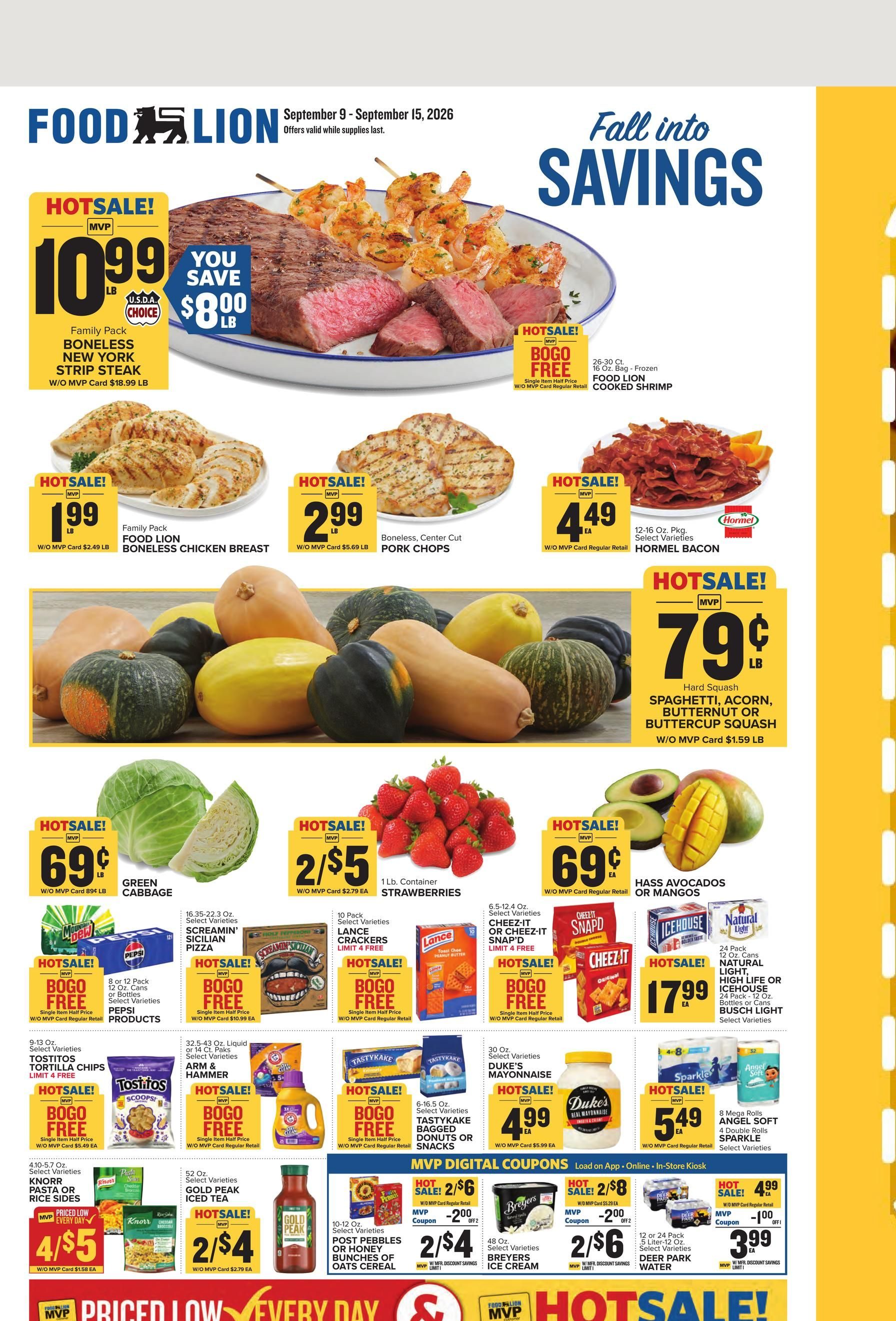Food Lion Weekly Ad September 9 - 15, 2026 page 1