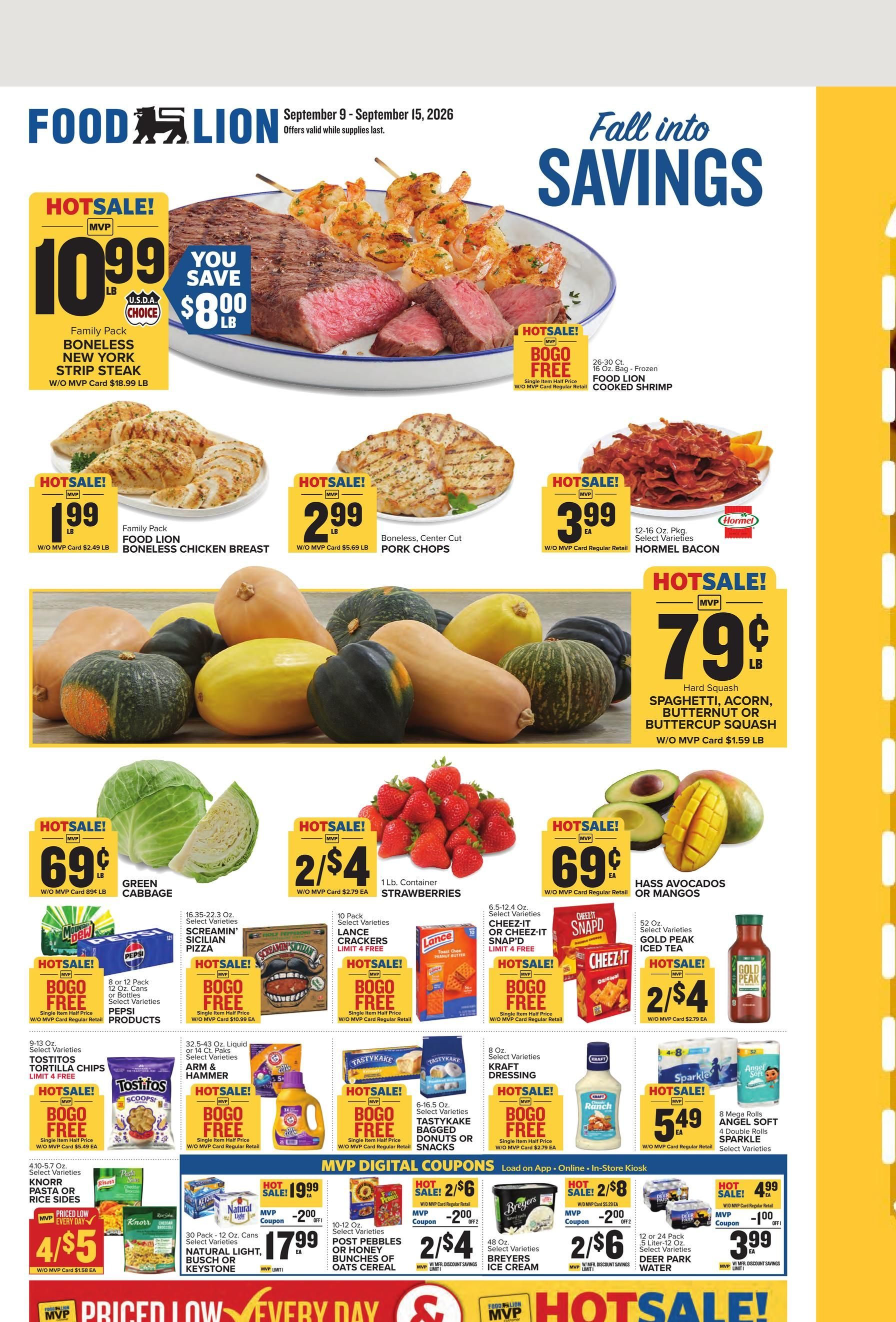 Food Lion Weekly Ad September 9 - 15, 2026 page 1