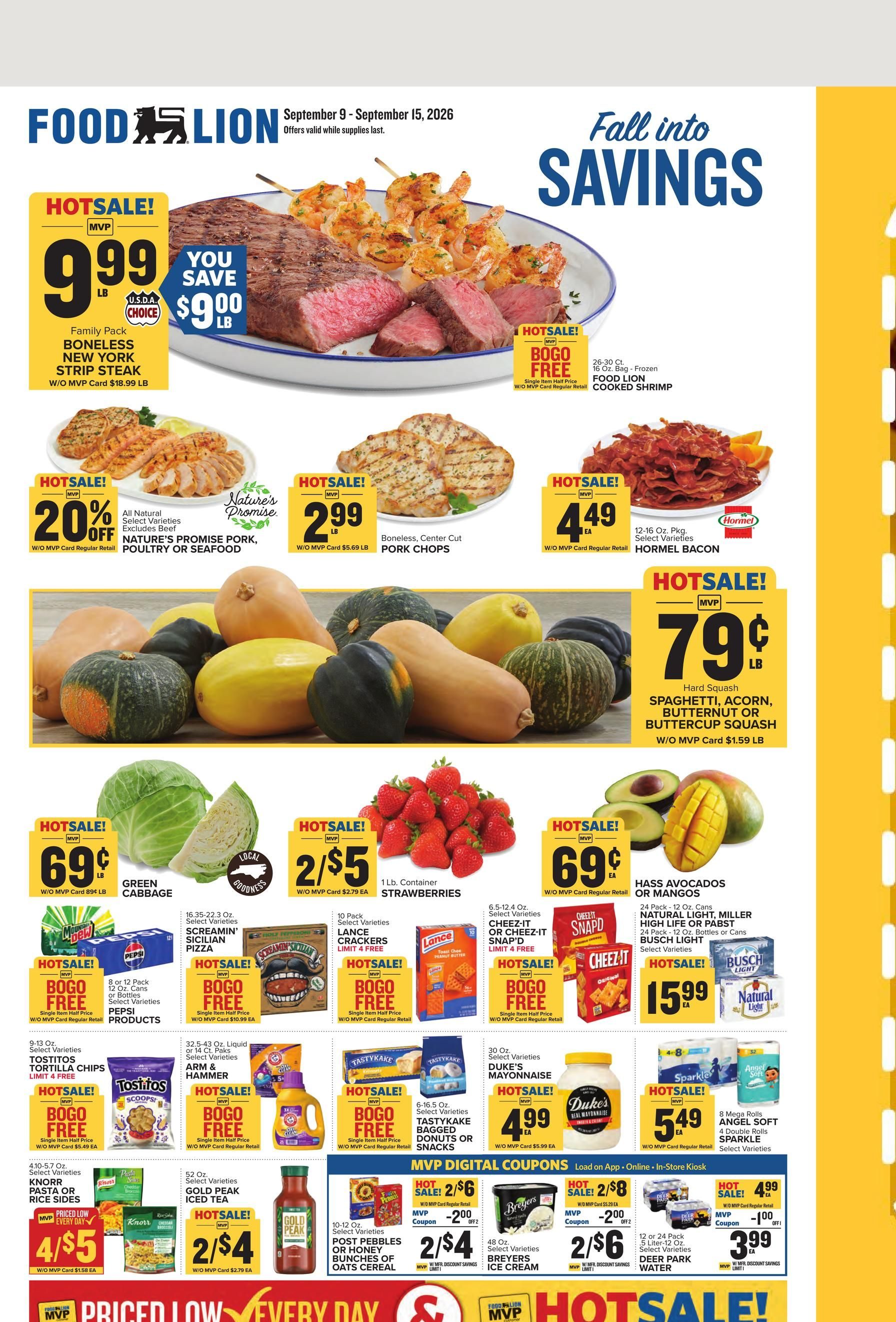 Food Lion Weekly Ad September 9 - 15, 2026 page 1