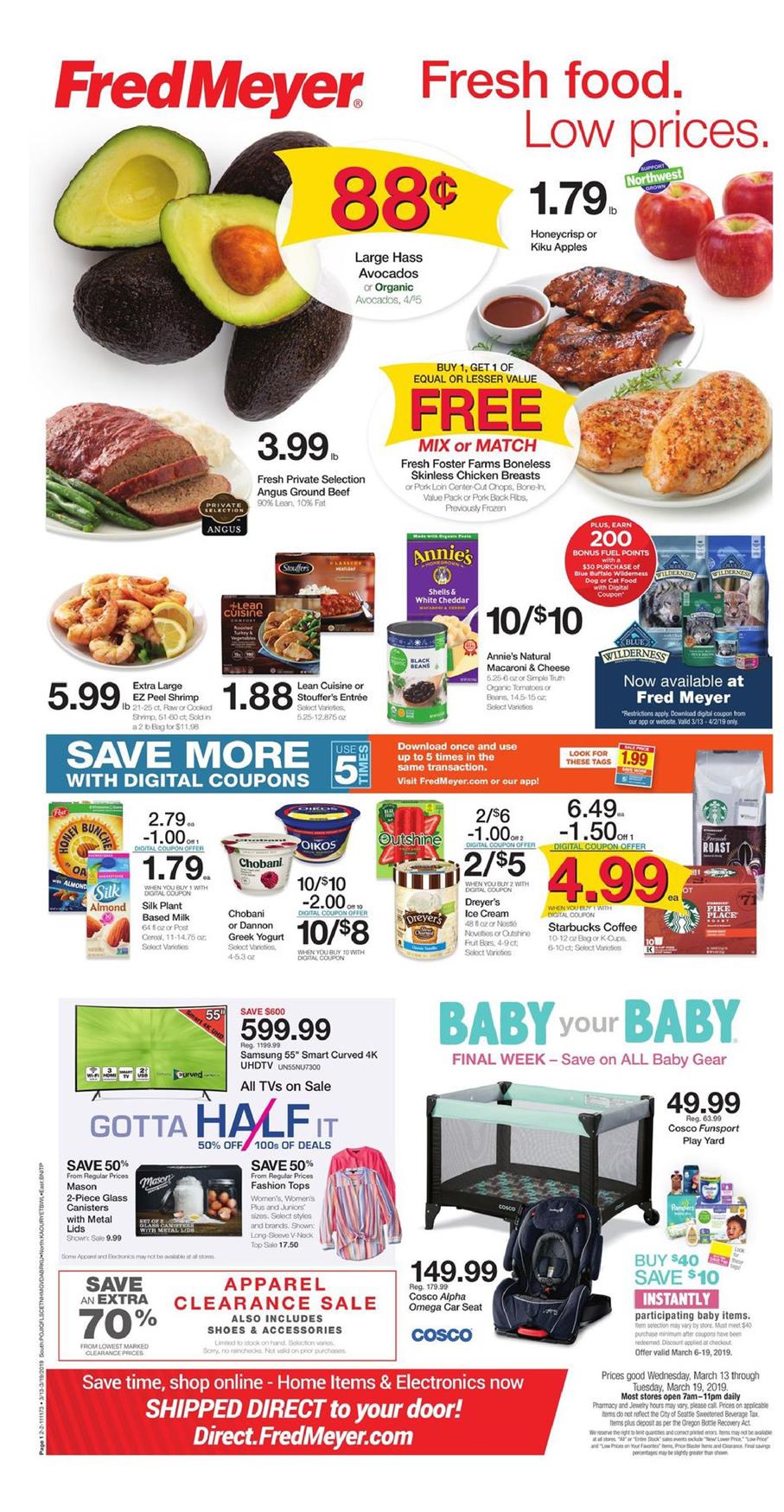 Fred Meyer Weekly Ad Mar 13 - 19, 2019 page 1