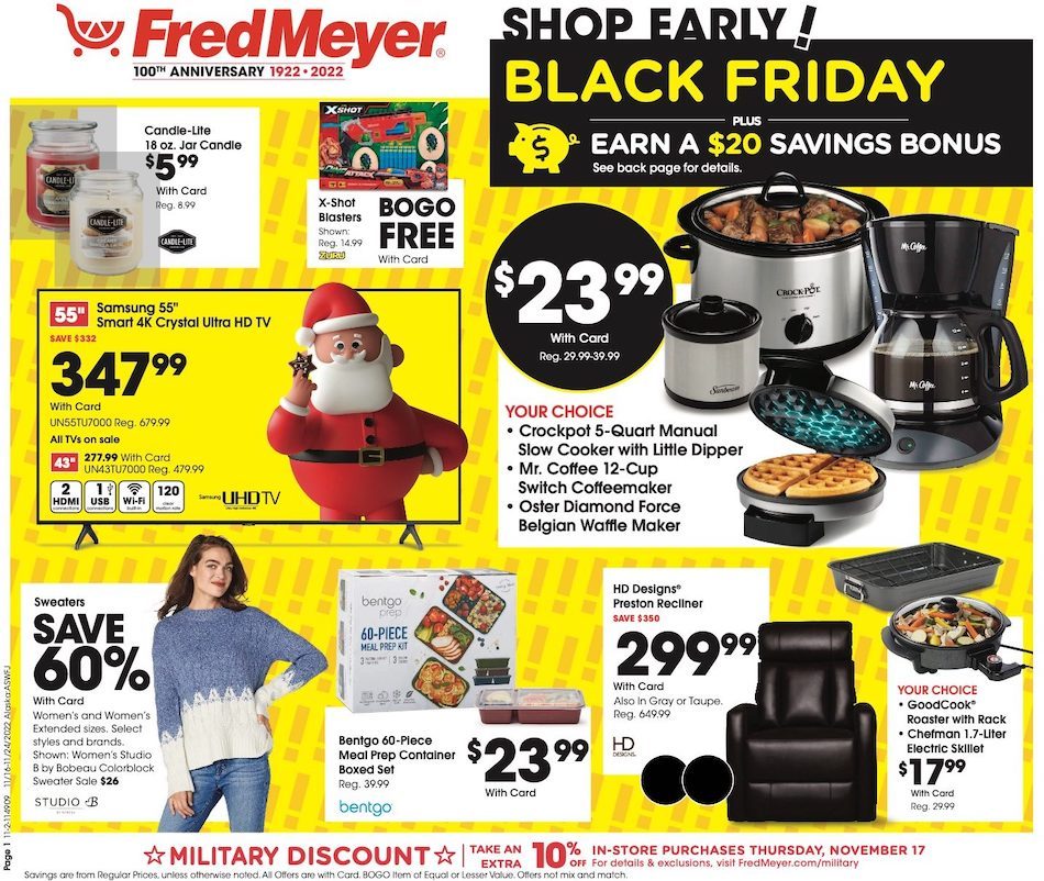 Fred Meyer Black Friday Ad Nov 16 24, 2022 WeeklyAds2