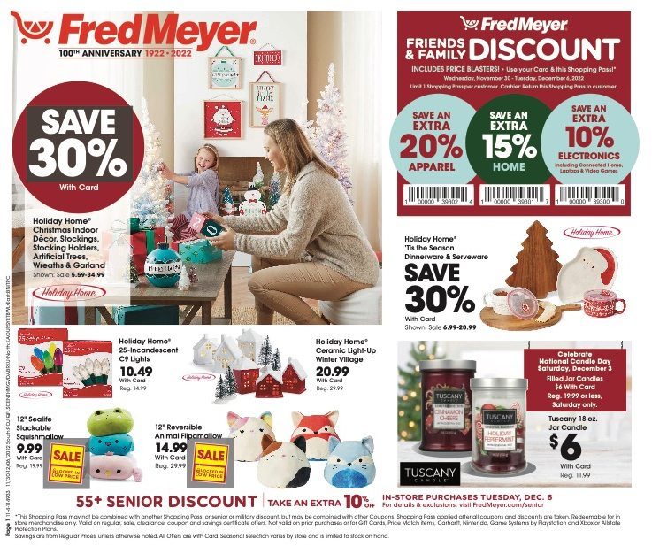 Fred Meyer Holiday Ad Nov 30 Dec 6, 2022 WeeklyAds2