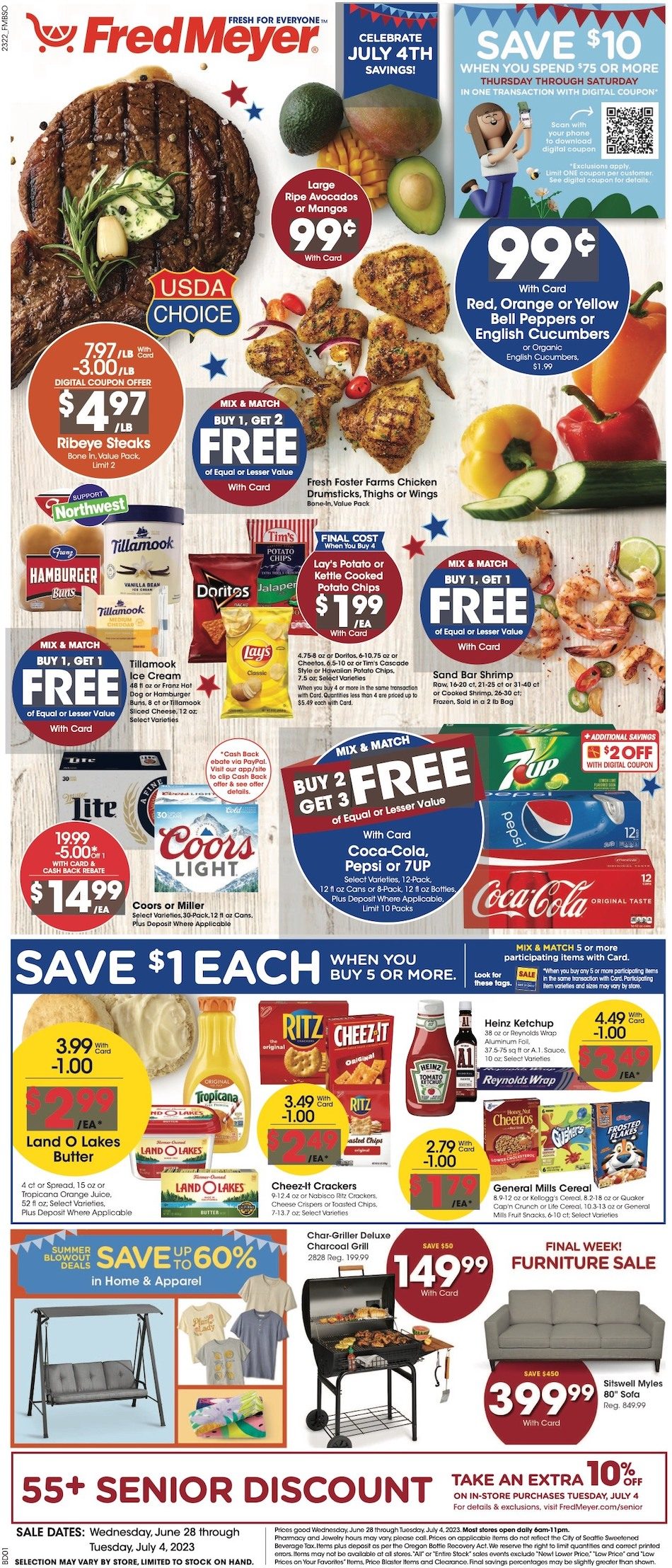 fourth of july hours for fred meyer