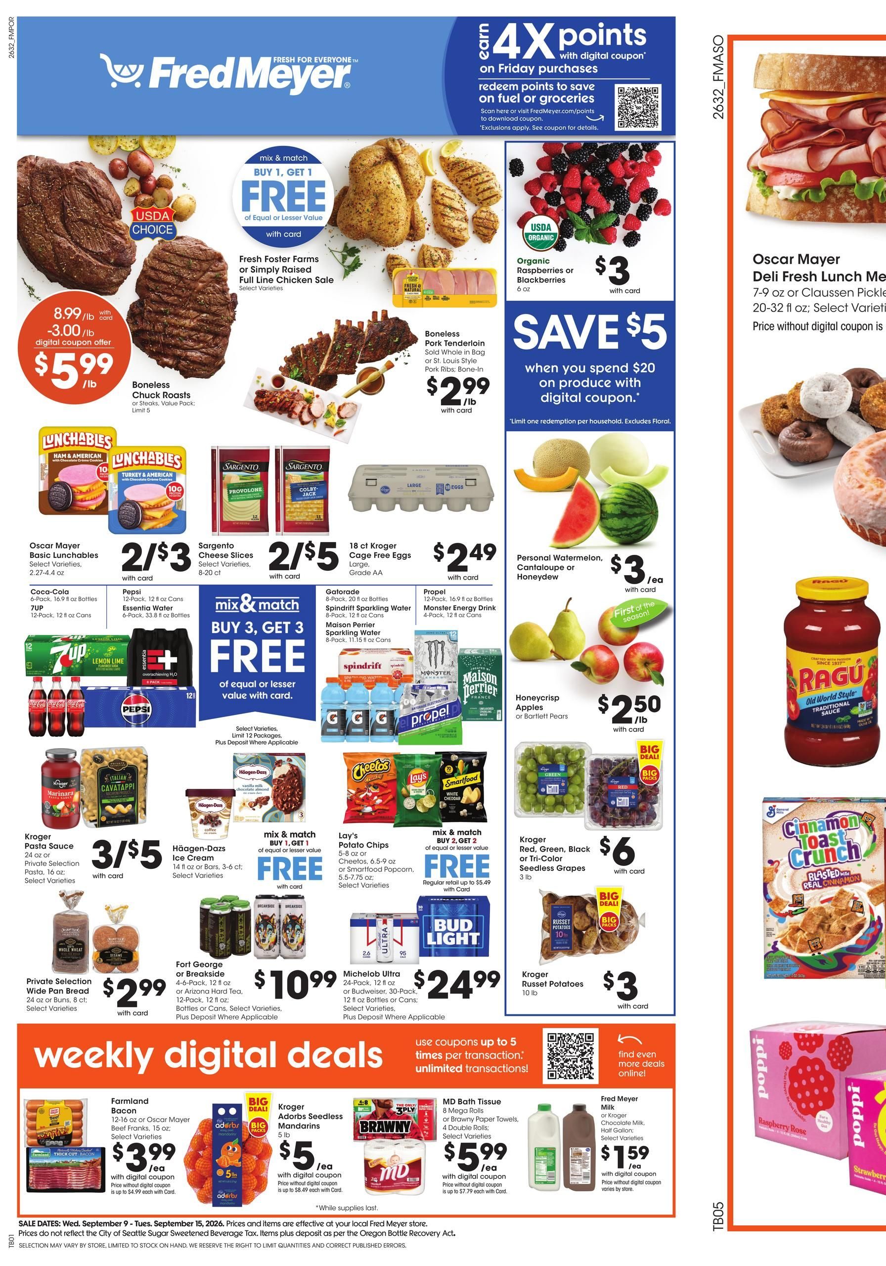 Fred Meyer Weekly Ad September 9 - 15, 2026 page 1