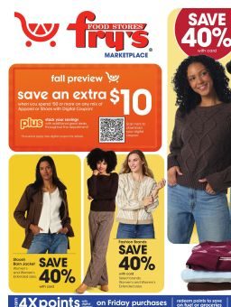 Fry's Food Stores Home & Apparel September 16 - 29, 2026